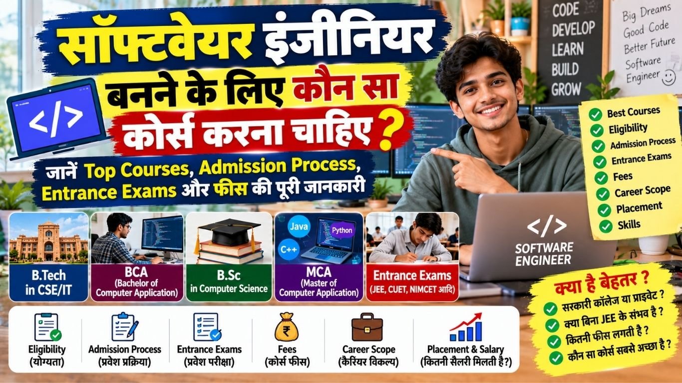 सॉफ्टवेयर इंजीनियर बनने के लिए कौन सा कोर्स करना चाहिए